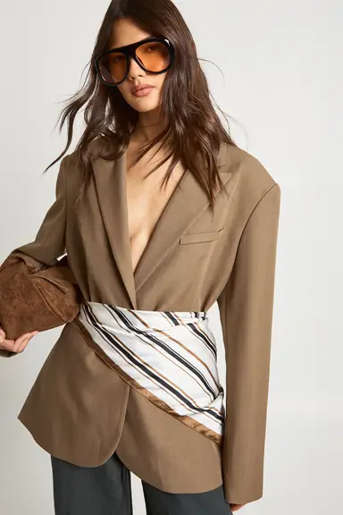 Single Breasted Oversized Blazer