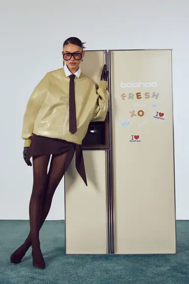 Patent Faux Leather Oversized Bomber Jacket